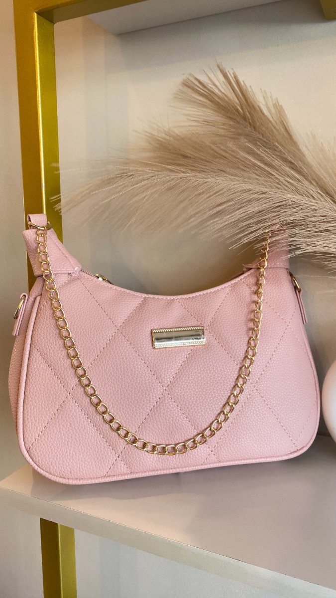 Bolsa rosa de ombro