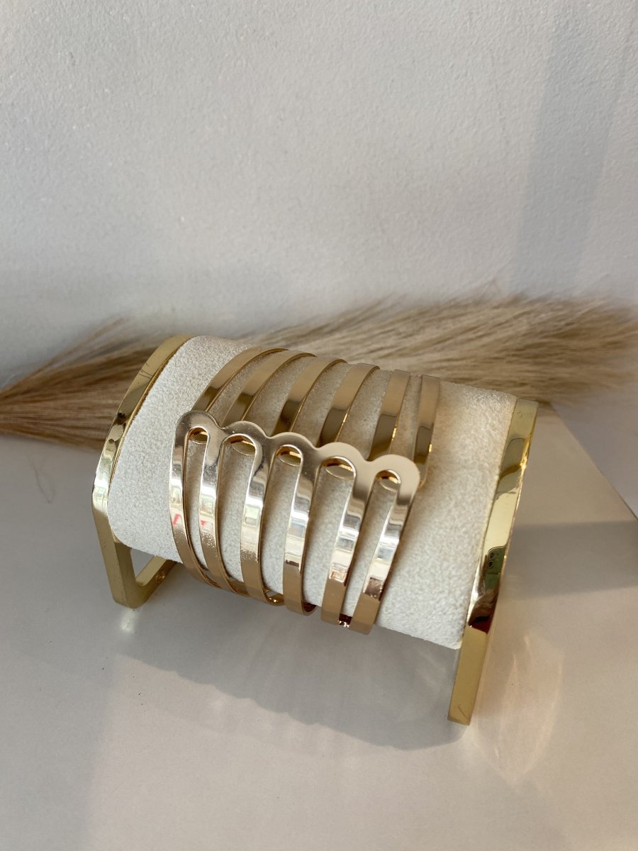 Bracelete folheado