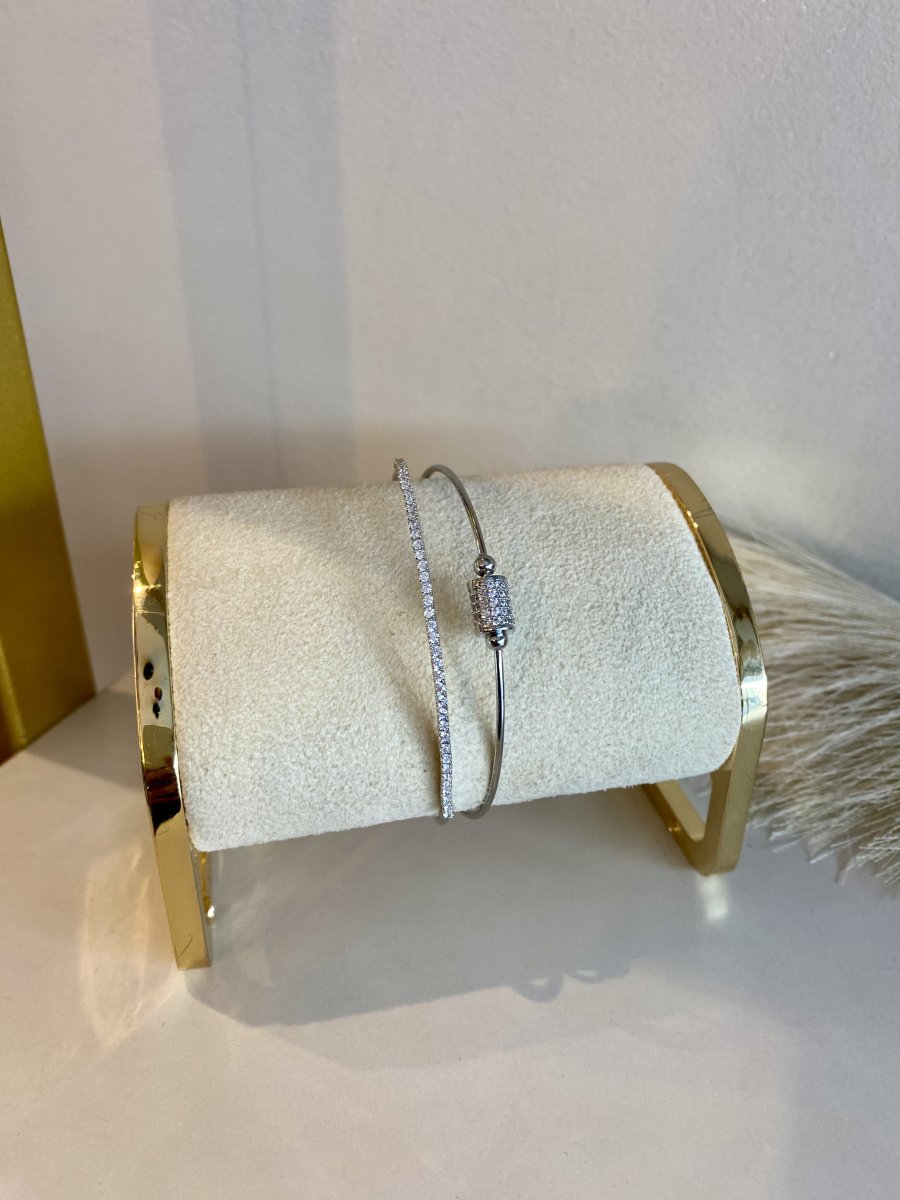 Bracelete folheados fino
